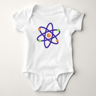 Body Para Bebê Elemento de Matemática e Ciência - Átomos
