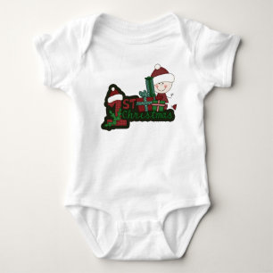 Body Para Bebê Elf Baby First Christmas T-shirts e presentes