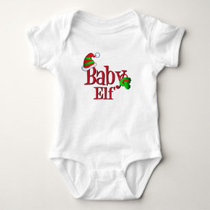 Body Para Bebê Elf bebê de Natal bonito