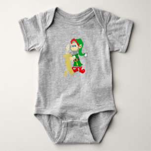 Body Para Bebê Elf de Natal