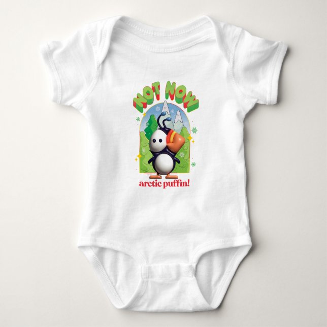Body Para Bebê Elf the Movie | Not Now Arctic Puffin! (Frente)
