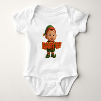 Body Para Bebê Elfo Bebê - Edição de Natal