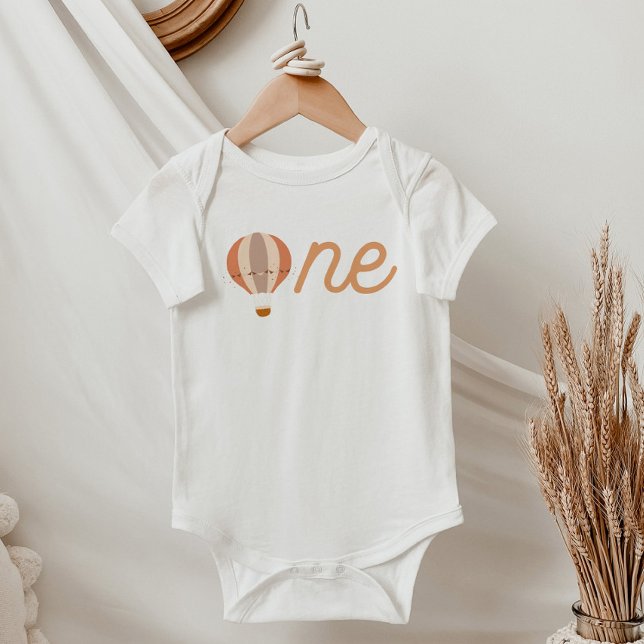 Body Para Bebê ELISA Terracotta Balão de Ar Quente Um primeiro an (Criador carregado)