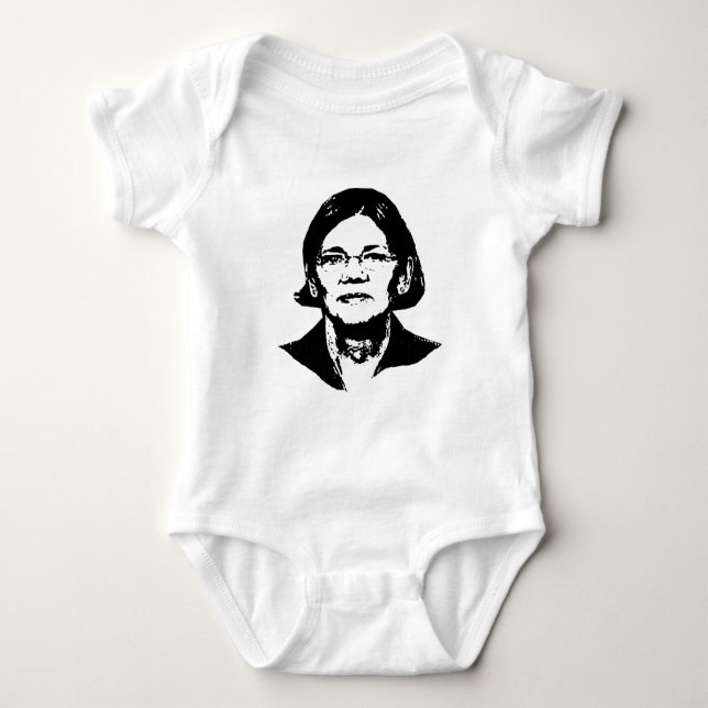 Body Para Bebê Elizabeth Warren - (Frente)