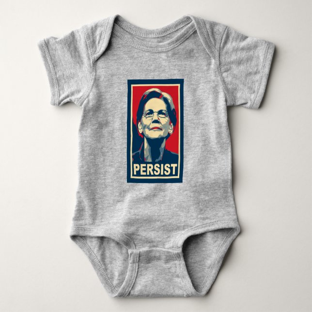 Body Para Bebê Elizabeth Warren Persist (Frente)