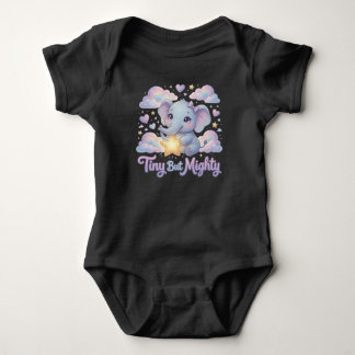 Body Para Bebê Ellie Elefante – Pequena Mas Poderosa