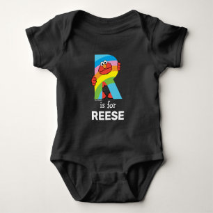Body Para Bebê Elmo Alfabeto Arco-íris