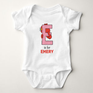 Body Para Bebê Elmo Alfabeto E Rosa
