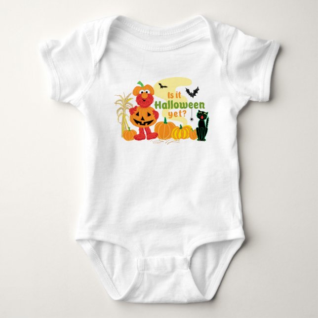 Body Para Bebê Elmo | Já é Halloween? (Frente)