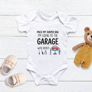 Body Para Bebê Embale Minha Bolsa de Fraldas Estou Indo para a Ga