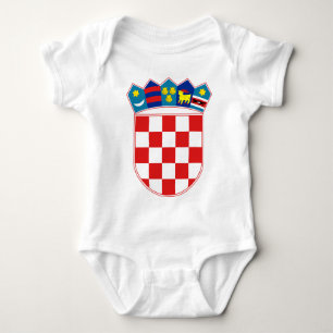 Body Para Bebê emblema de croatia