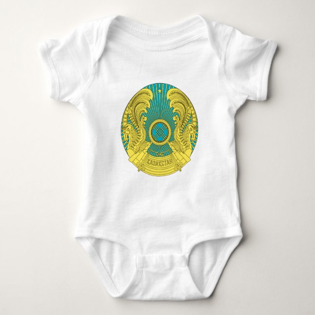 Body Para Bebê emblema do cazaquistão (Frente)