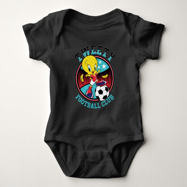 Body Para Bebê Emblema do TWEETY™ Futebol Clube (Frente)