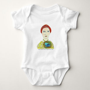 Body Para Bebê Emily Dickinson com um muitos emplumou-se a coisa