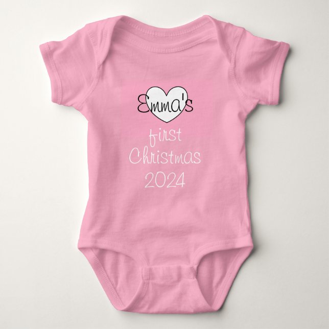 Body Para Bebê #Emma Christmas onsie/baby body (Frente)