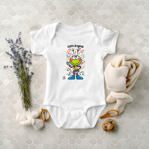 Body Para Bebê Emoji Alien Colorido Personalizado Diversão Infant