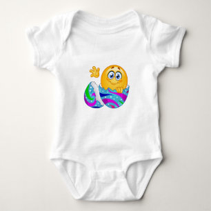Body Para Bebê Emoji de ovo de Páscoa