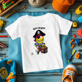 Body Para Bebê Emoji de Pirata Divertido – Design de Personagem C