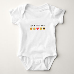 Body Para Bebê Emoji fala emoji fluente