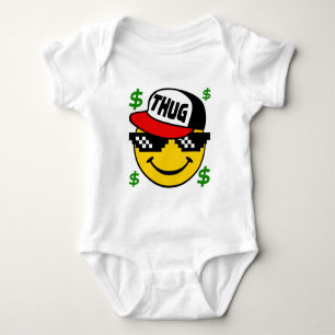 Body Para Bebê Emoticon do vândalo