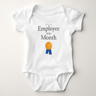 Body Para Bebê Empregado do mês no Bodysuit do bebê