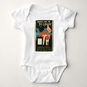 Body Para Bebê Encontre-Me Na Rua Louis Viagens vintage