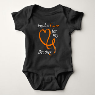 Body Para Bebê Encontre uma Cura/Coração/Irmão...RSD/CRPS