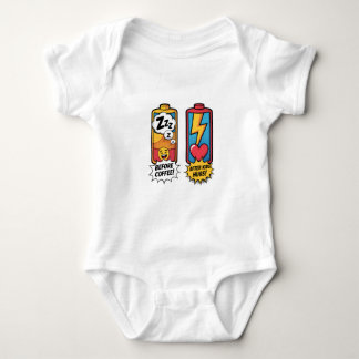 Body Para Bebê Energia Divertida de Pais – Antes do Café Depois d