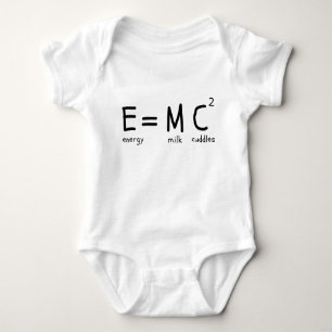 Body Para Bebê Energy Milk Cuddles Cute Engraçado Cientista