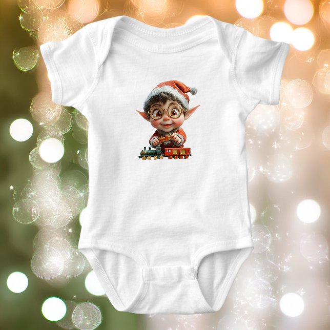 Body Para Bebê Engenharia Bebê Natal Elf Bebê Bebê Roupa (Criador carregado)