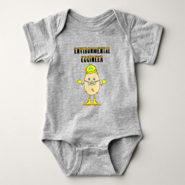 Body Para Bebê Engenheiro de Engenheiro Ambiental (Frente)