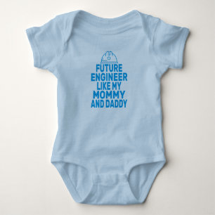 Body Para Bebê Engenheiro Do Futuro Bonito Como Minha Pai Mamãe