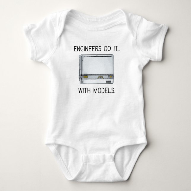 Body Para Bebê Engenheiros Fazem... Com Modelos (Frente)
