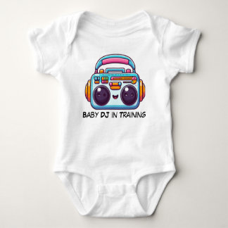Body Para Bebê Engraçado Bebê DJ no Treinamento de Bodydress