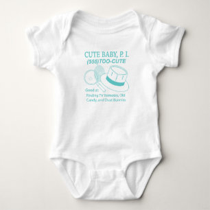 Body Para Bebê Engraçado Bebê P.I.