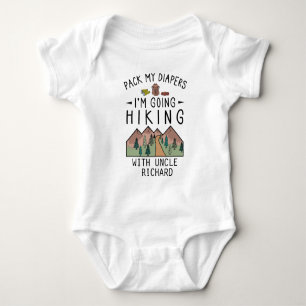 Body Para Bebê Engraçado Caminhando Bebê Hiker Tio Cute Caminhand