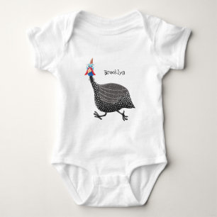 Body Para Bebê Engraçado desenho animado de aves Guineafowl
