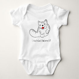 Body Para Bebê Engraçado Gato Bebê Bodô