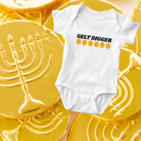 Engraçado Gelt Digger para o Feriado Judeu Hanukka