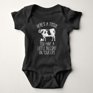 Body Para Bebê Engraçado Heifer CryBaby Cow Farmer Bull Softie