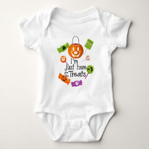 Body Para Bebê Engraçado Kid Halloween Pumpkin Candy Balde