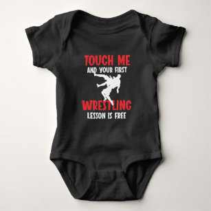 Body Para Bebê Engraçado Luta treinador Lesson Wrestler Humor