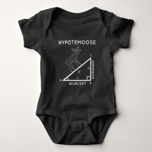 Body Para Bebê Engraçado Matemática Pun Moose Hipotenusa Matemáti