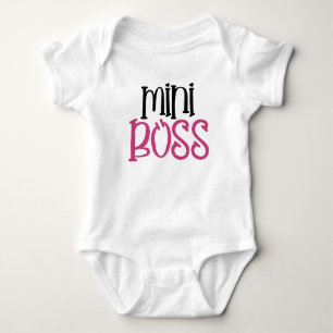 Body Para Bebê Engraçado Mini Boss Girl