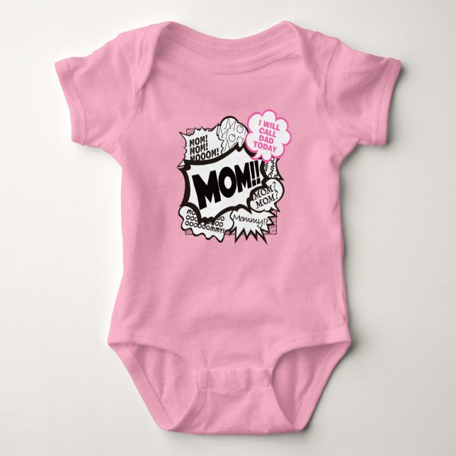 Body Para Bebê Engraçado nosso primeiro dia de as mães | t-Shirt  (Frente)