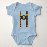 Engraçado Octoberfest Lederhosen Suspenders