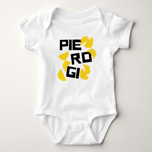 Body Para Bebê Engraçado Pierogi Baby Bodysuit (Frente)