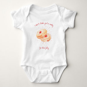 Body Para Bebê Engraçado Sufganiyot Jelly Rosquinha Cute Hanukkah