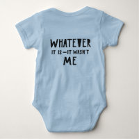 Engraçado texto criativo 'Não fui eu' Blue Boy