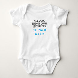 Body Para Bebê Engraçado Triplets Com Nome, Personalizado